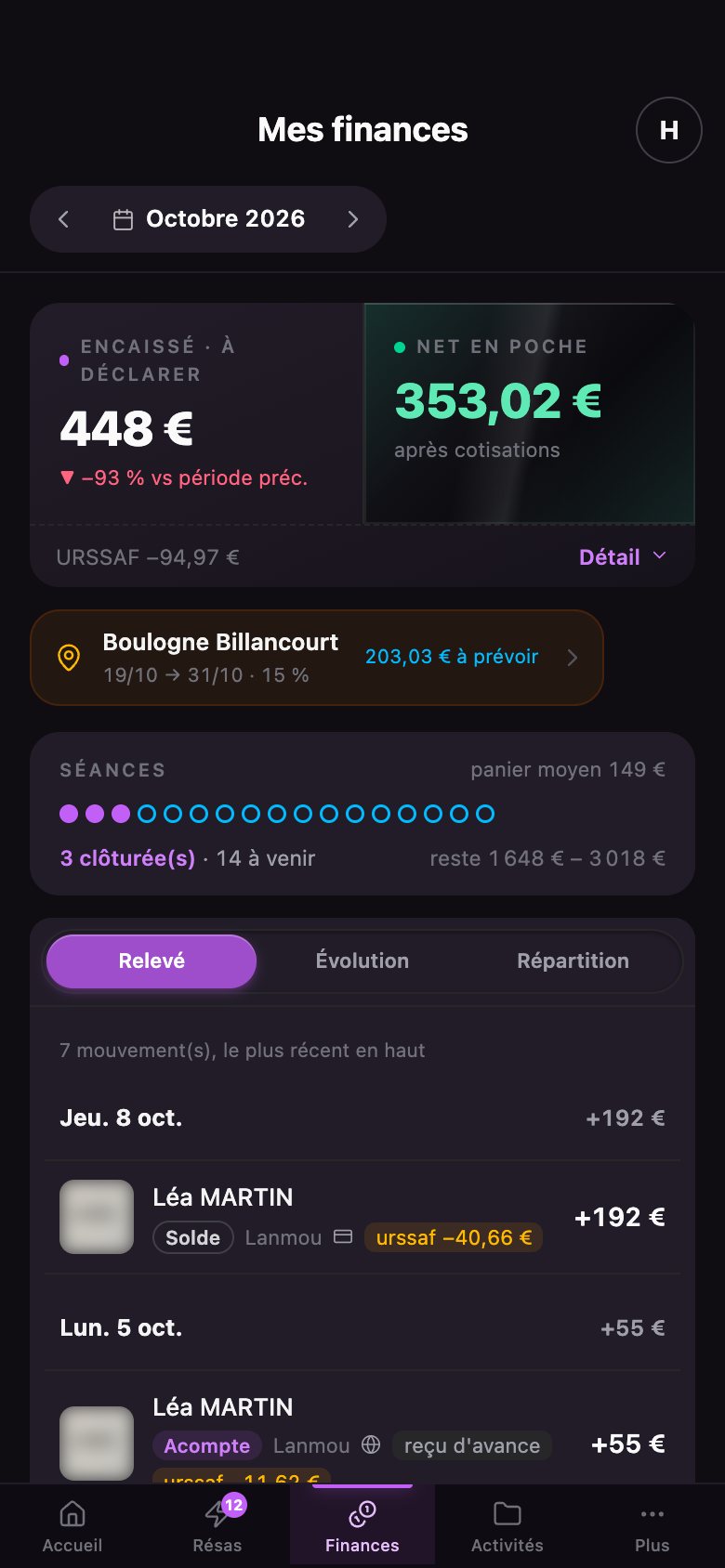 La même page sur téléphone.